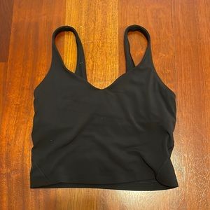lululemon black align tank size 4